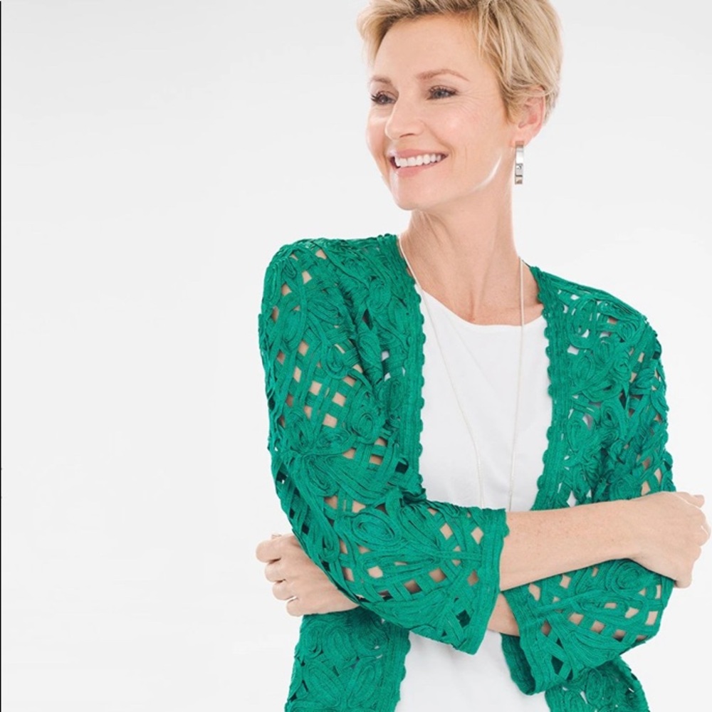 NWT Chico’s Travelers Collection Soutache Jacket